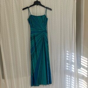 Elegant Teal Evening Gown